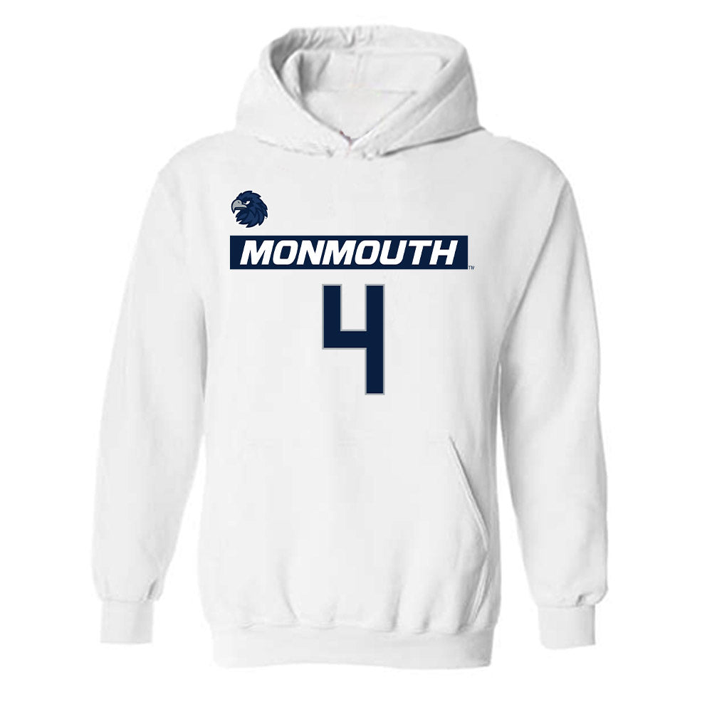 Monmouth - NCAA Men's Lacrosse : Ethan Fisher - Replica Shersey Hooded Sweatshirt-0