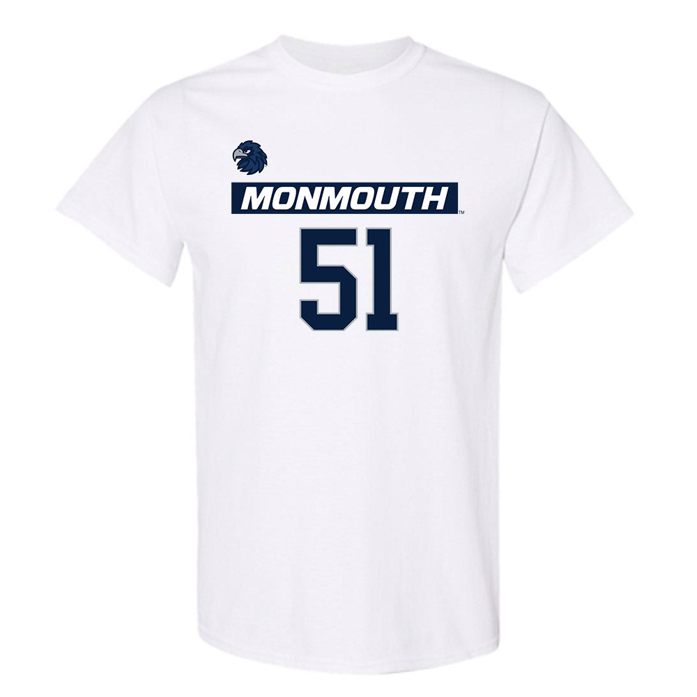 Monmouth - NCAA Men's Lacrosse : Tommy Manley - Replica Shersey T-Shirt-0