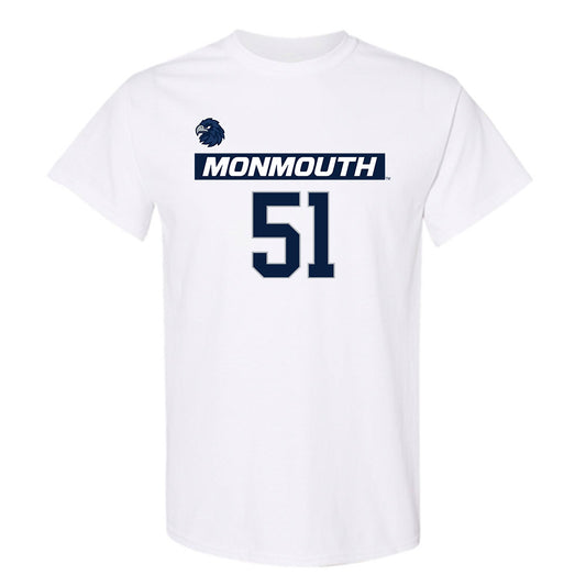 Monmouth - NCAA Men's Lacrosse : Tommy Manley - Replica Shersey T-Shirt-0