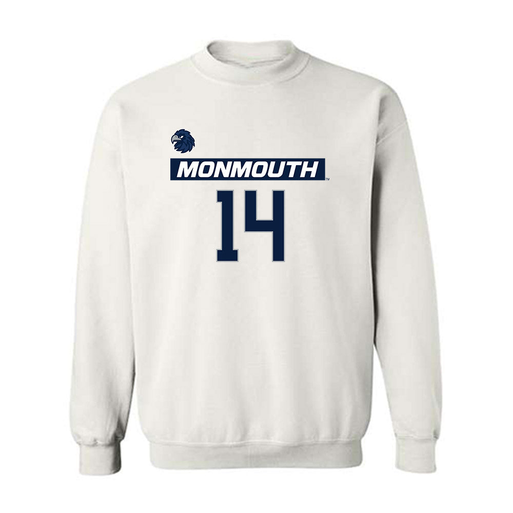 Monmouth - NCAA Men's Lacrosse : Riley Chester - Replica Shersey Crewneck Sweatshirt-0