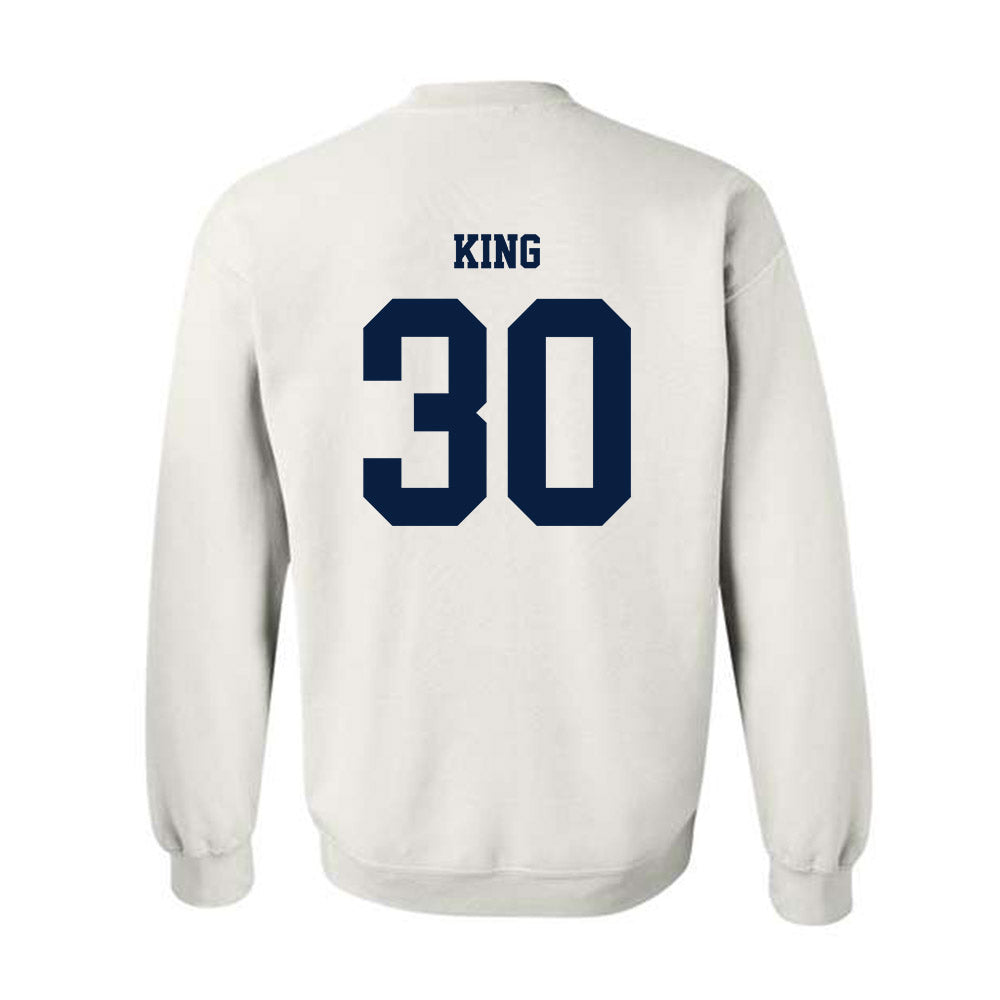 Monmouth - NCAA Men's Soccer : Jason King - Replica Shersey Crewneck Sweatshirt-1