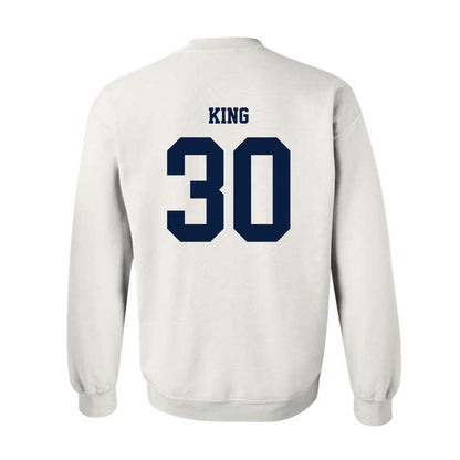 Monmouth - NCAA Men's Soccer : Jason King - Replica Shersey Crewneck Sweatshirt-1