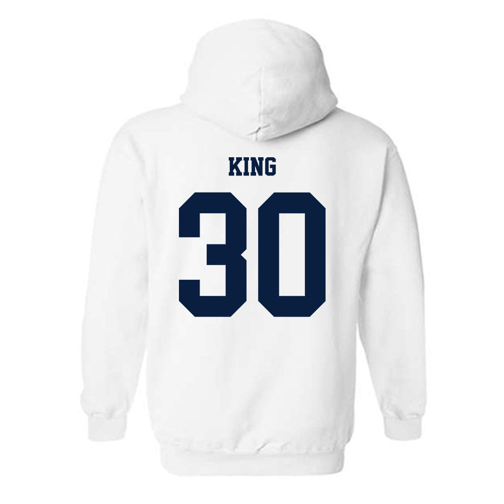 Monmouth - NCAA Men's Soccer : Jason King - Replica Shersey Hooded Sweatshirt-1