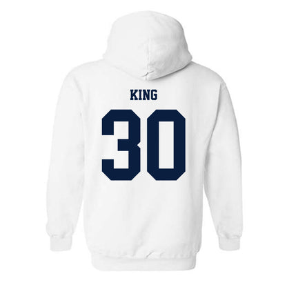Monmouth - NCAA Men's Soccer : Jason King - Replica Shersey Hooded Sweatshirt-1