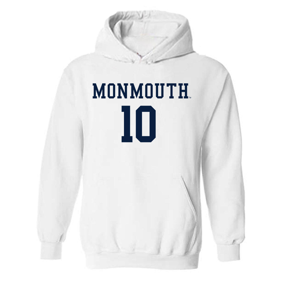 Monmouth - NCAA Men's Soccer : Jasen Bottini - Replica Shersey Hooded Sweatshirt-0