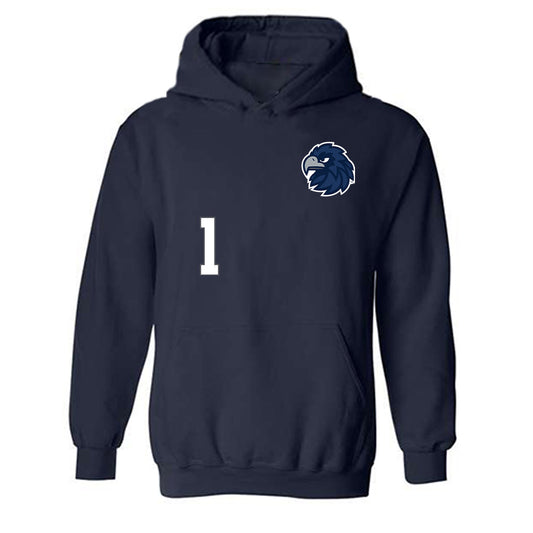 Monmouth - NCAA Softball : Bronwynn Leighty - Replica Shersey Hooded Sweatshirt-0