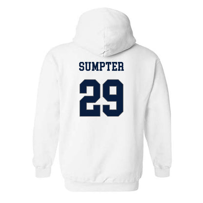 Monmouth - NCAA Softball : Carah Sumpter - Replica Shersey Hooded Sweatshirt-1