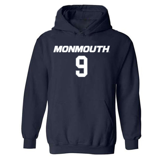 Monmouth - NCAA Women's Basketball : Claudia Xaudaro - Replica Shersey Hooded Sweatshirt-0