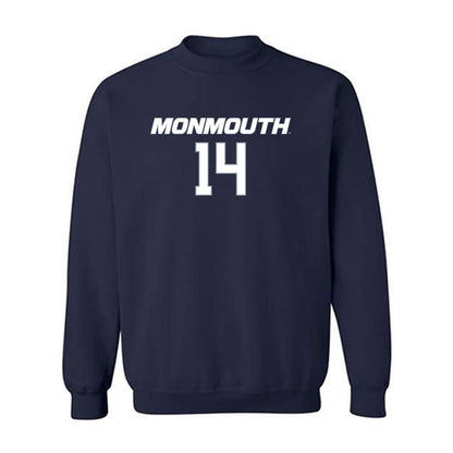 Monmouth - NCAA Women's Basketball : Kellyn Preira - Replica Shersey Crewneck Sweatshirt-0
