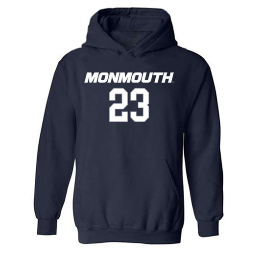 Monmouth - NCAA Women's Basketball : Lexi Carnegie - Replica Shersey Hooded Sweatshirt-0