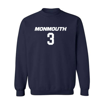Monmouth - NCAA Women's Basketball : Tessa Carman - Replica Shersey Crewneck Sweatshirt-0