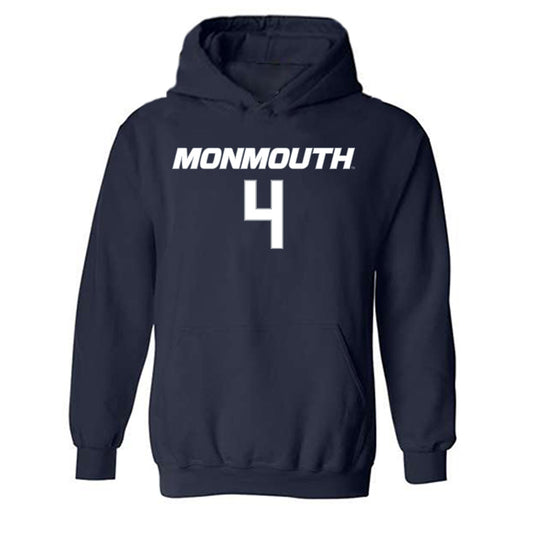 Monmouth - NCAA Men's Basketball : Jebron Harris - Replica Shersey Hooded Sweatshirt-0