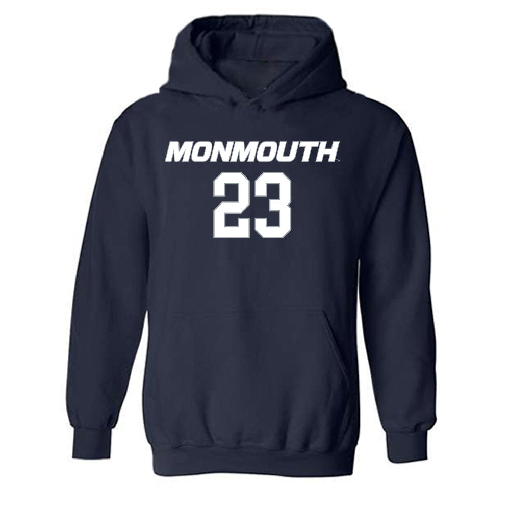 Monmouth - NCAA Women's Basketball : Lexi Carnegie - Replica Shersey Hooded Sweatshirt-0