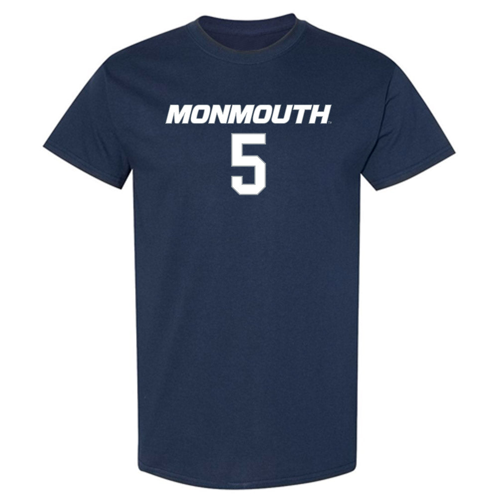 Monmouth - Monmouth University - NCAA Mens Basketball : Dylan Perry - Monmouth - NCAA Men's Basketball : Dylan Perry - Replica Shersey T-Shirt T-Shirt-0