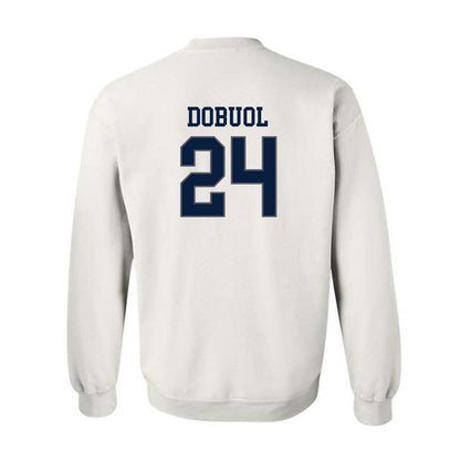 Monmouth - NCAA Men's Basketball : Jinup Dobuol - Replica Shersey Crewneck Sweatshirt-1