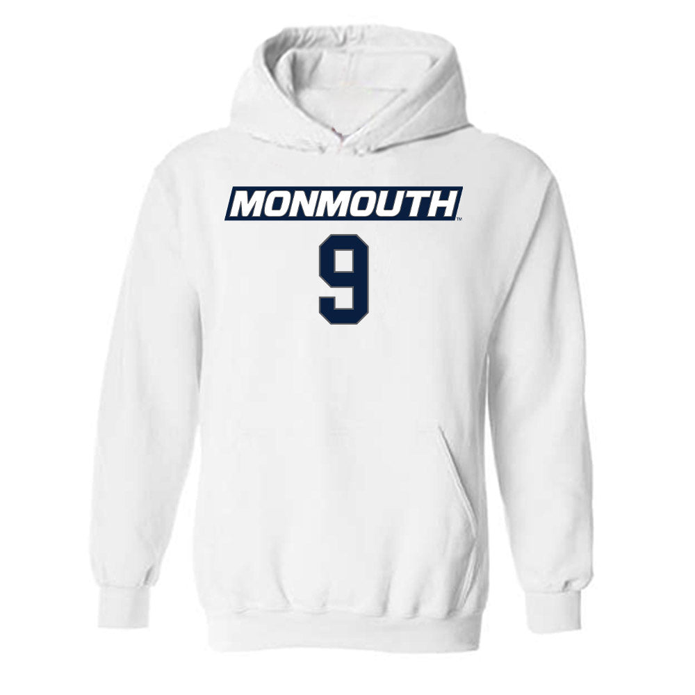 Monmouth - NCAA Women's Basketball : Claudia Xaudaro - Replica Shersey Hooded Sweatshirt-0