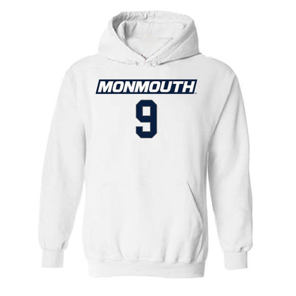 Monmouth - NCAA Women's Basketball : Claudia Xaudaro - Replica Shersey Hooded Sweatshirt-0