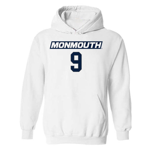 Monmouth - NCAA Women's Basketball : Claudia Xaudaro - Replica Shersey Hooded Sweatshirt-0