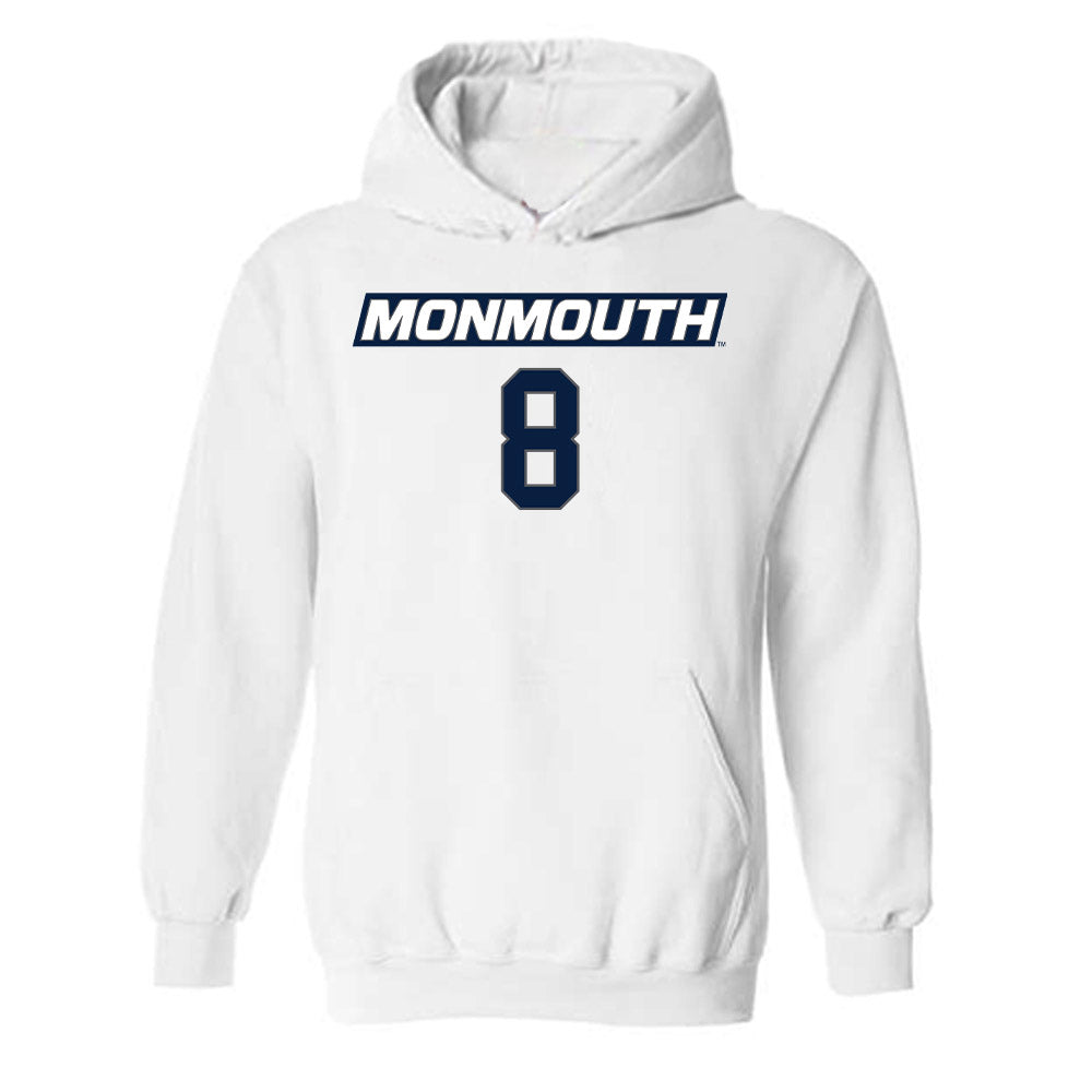 Monmouth - NCAA Men's Basketball : OMarion Harvey - Replica Shersey Hooded Sweatshirt-0