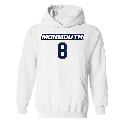 Monmouth - NCAA Men's Basketball : OMarion Harvey - Replica Shersey Hooded Sweatshirt-0