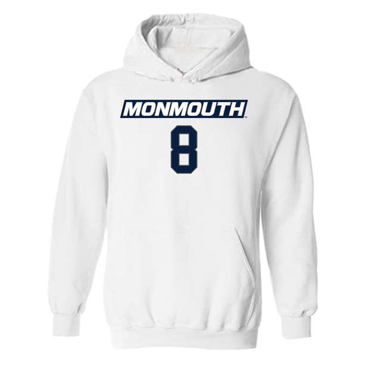 Monmouth - NCAA Men's Basketball : OMarion Harvey - Replica Shersey Hooded Sweatshirt-0