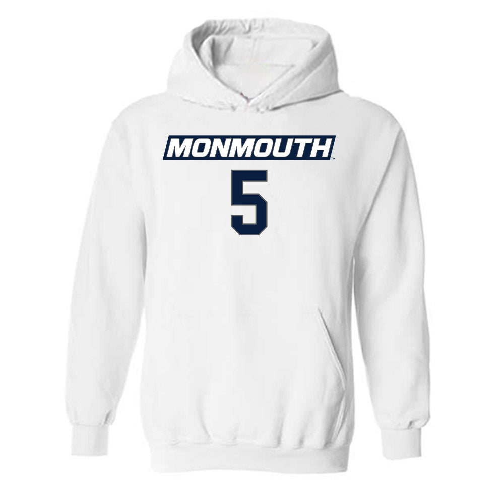 Monmouth - NCAA Men's Basketball : Dylan Perry - Replica Shersey Hooded Sweatshirt-0