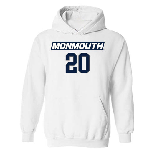 Monmouth - NCAA Men's Basketball : Zubayr Griffin - Replica Shersey Hooded Sweatshirt-0