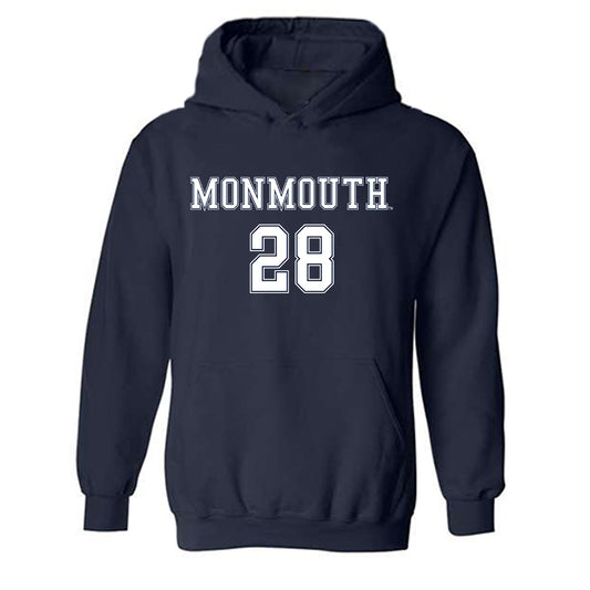 Monmouth - NCAA Women's Soccer : Alex Dreihaup - Replica Shersey Hooded Sweatshirt-0