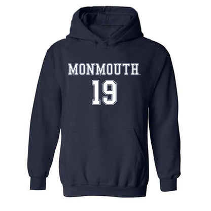 Monmouth - NCAA Women's Soccer : Natalie McGovern - Replica Shersey Hooded Sweatshirt-0