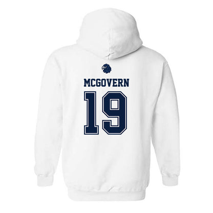 Monmouth - NCAA Women's Soccer : Natalie McGovern - Replica Shersey Hooded Sweatshirt-1