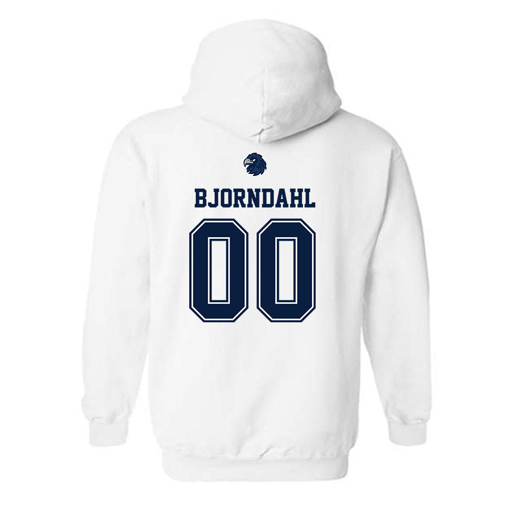 Monmouth - NCAA Women's Soccer : Ava Bjorndahl - Replica Shersey Hooded Sweatshirt-1
