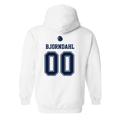 Monmouth - NCAA Women's Soccer : Ava Bjorndahl - Replica Shersey Hooded Sweatshirt-1