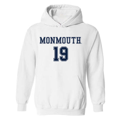 Monmouth - NCAA Women's Soccer : Natalie McGovern - Replica Shersey Hooded Sweatshirt-0