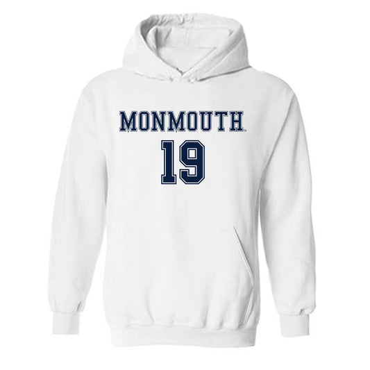 Monmouth - NCAA Women's Soccer : Natalie McGovern - Replica Shersey Hooded Sweatshirt-0