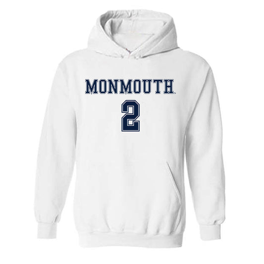 Monmouth - NCAA Women's Soccer : Madison Demaio - Replica Shersey Hooded Sweatshirt-0