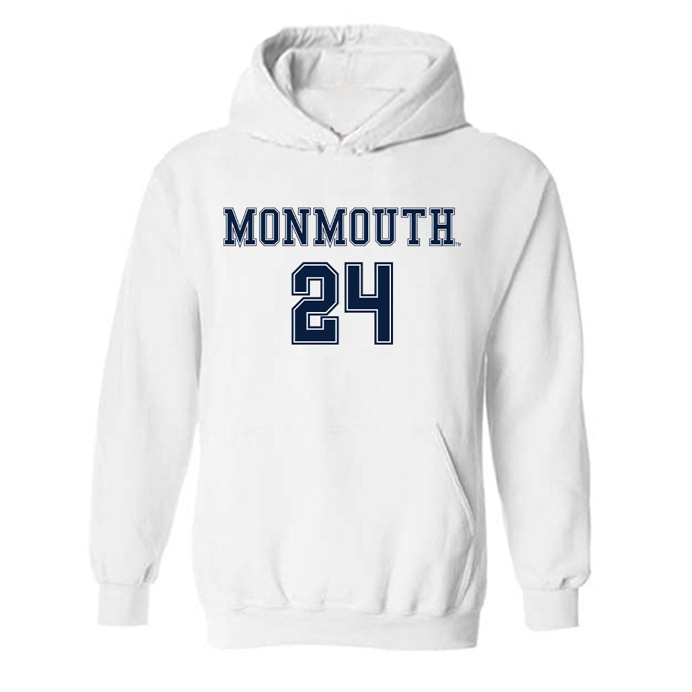 Monmouth - NCAA Women's Soccer : Loren Gehret - Replica Shersey Hooded Sweatshirt-0