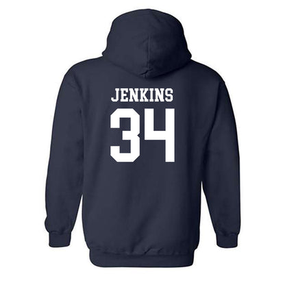 Monmouth - NCAA Men's Lacrosse : Jaeden Jenkins - Classic Shersey Hooded Sweatshirt-1
