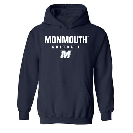 Monmouth - NCAA Softball : Bri Lawson - Classic Shersey Hooded Sweatshirt-0