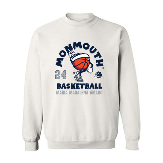 Monmouth - NCAA Women's Basketball : Maria Madalena Amaro - Fashion Shersey Crewneck Sweatshirt-0