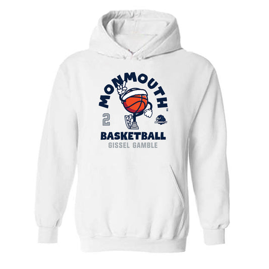 Monmouth - NCAA Women's Basketball : Gissel Gamble - Fashion Shersey Hooded Sweatshirt-0