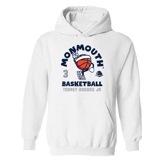 Monmouth - NCAA Men's Basketball : Torrey Brooks Jr - Fashion Shersey Hooded Sweatshirt-0
