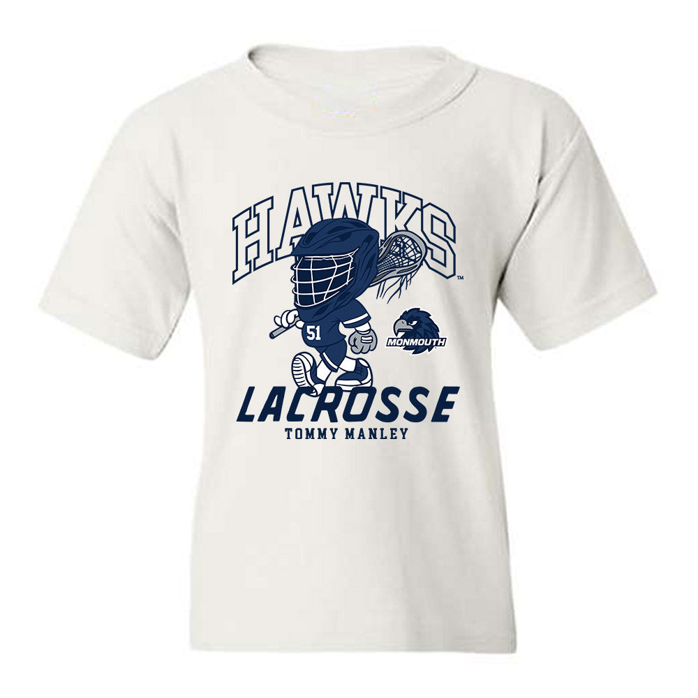 Monmouth - NCAA Men's Lacrosse : Tommy Manley - Fashion Shersey Youth T-Shirt-0