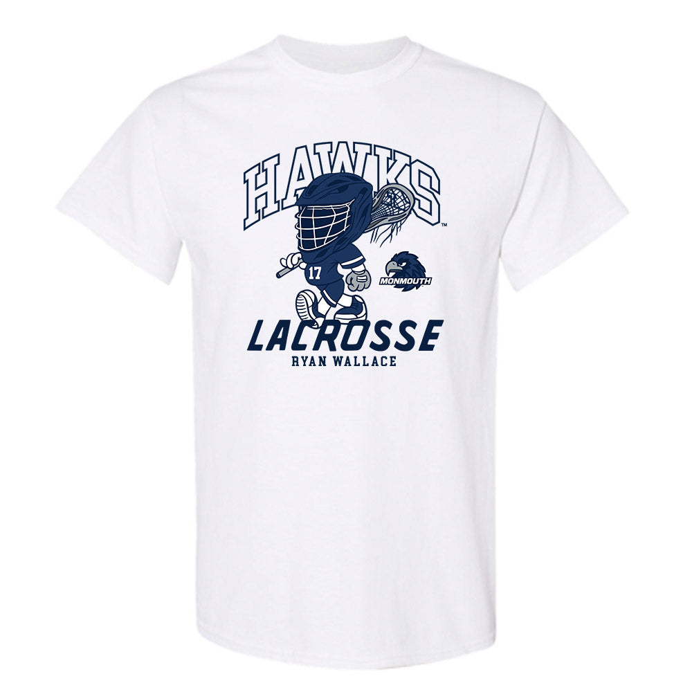 Monmouth - NCAA Men's Lacrosse : Ryan Wallace - Fashion Shersey T-Shirt-0