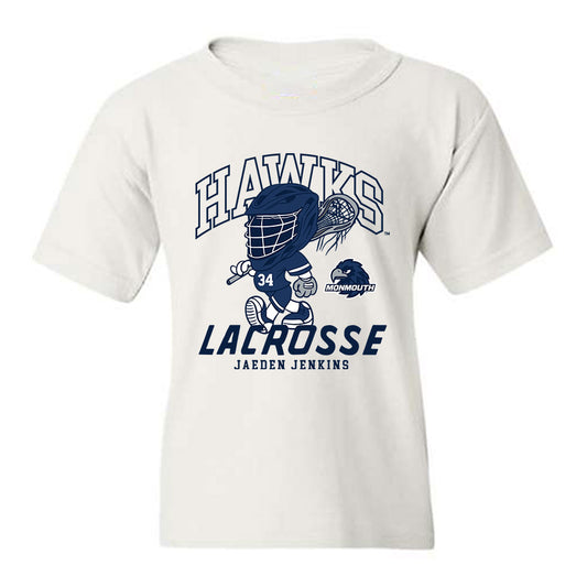 Monmouth - NCAA Men's Lacrosse : Jaeden Jenkins - Fashion Shersey Youth T-Shirt-0