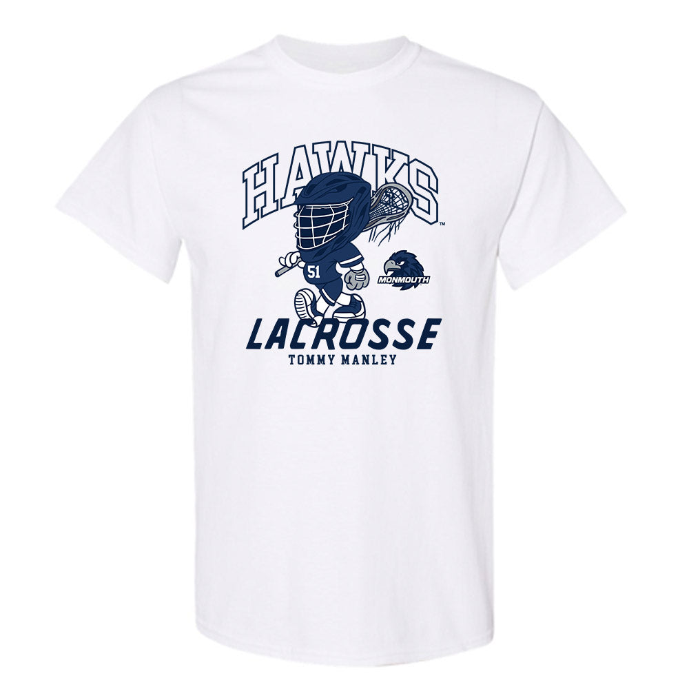 Monmouth - NCAA Men's Lacrosse : Tommy Manley - Fashion Shersey T-Shirt-0