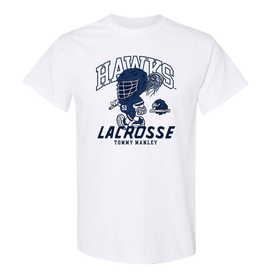 Monmouth - NCAA Men's Lacrosse : Tommy Manley - Fashion Shersey T-Shirt-0