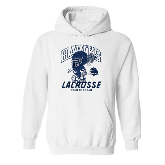 Monmouth - NCAA Men's Lacrosse : Sean Donegan - Fashion Shersey Hooded Sweatshirt-0