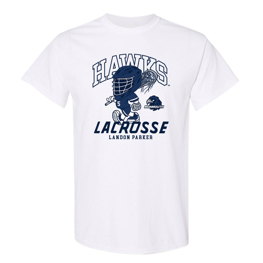 Monmouth - NCAA Men's Lacrosse : Landon Parker - Fashion Shersey T-Shirt-0