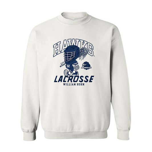 Monmouth - NCAA Men's Lacrosse : William Hohn - Fashion Shersey Crewneck Sweatshirt