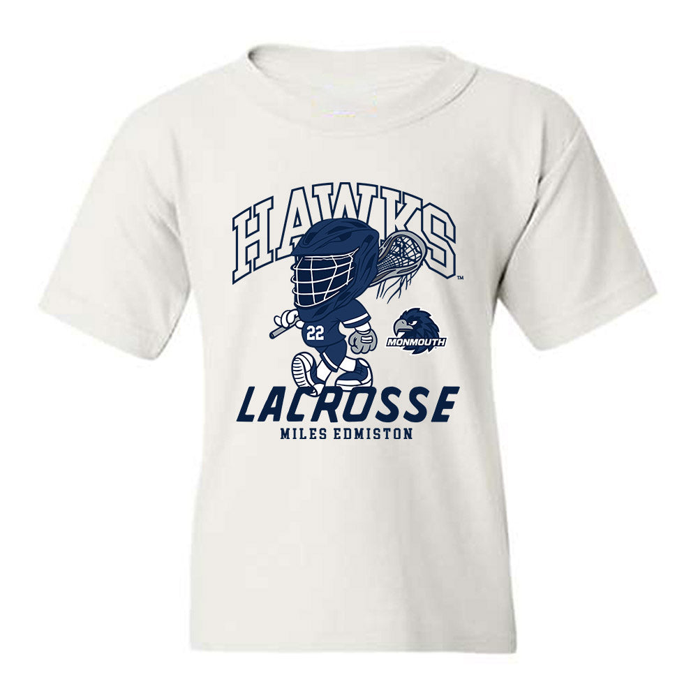 Monmouth - NCAA Men's Lacrosse : Miles Edmiston - Fashion Shersey Youth T-Shirt-0
